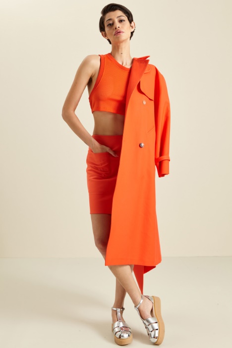 Top in jersey a rete - Fashion Market