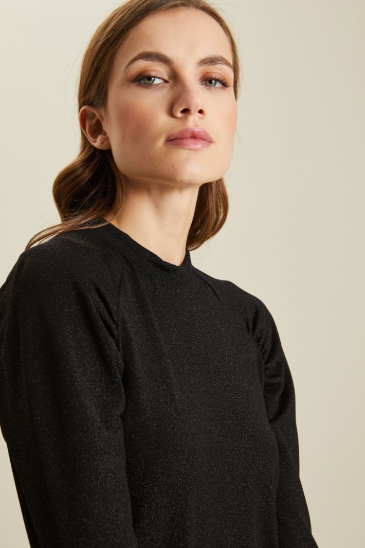 Top in jersey lamè Fashion Market - 3