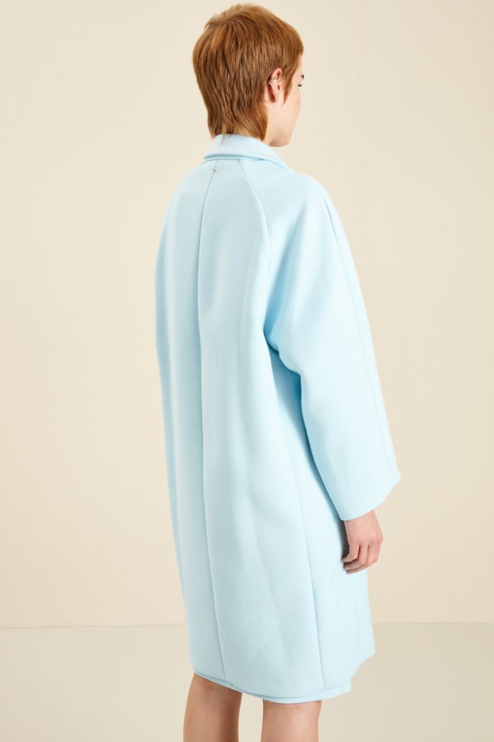 Cappotto in viscosa - AZZURRO BABY - Fashion Market - 4