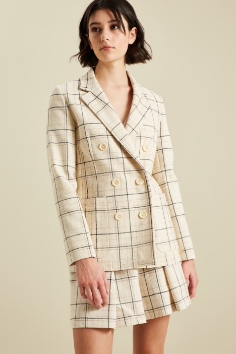 Blazer in stuoia di cotone Fashion Market