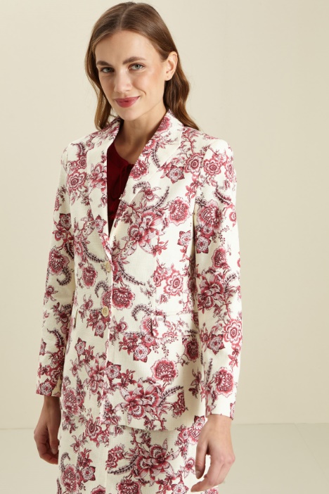 Blazer in stuoia di cotone Fashion Market