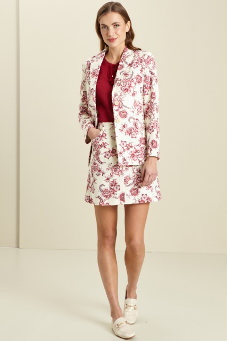 Blazer in stuoia di cotone Fashion Market