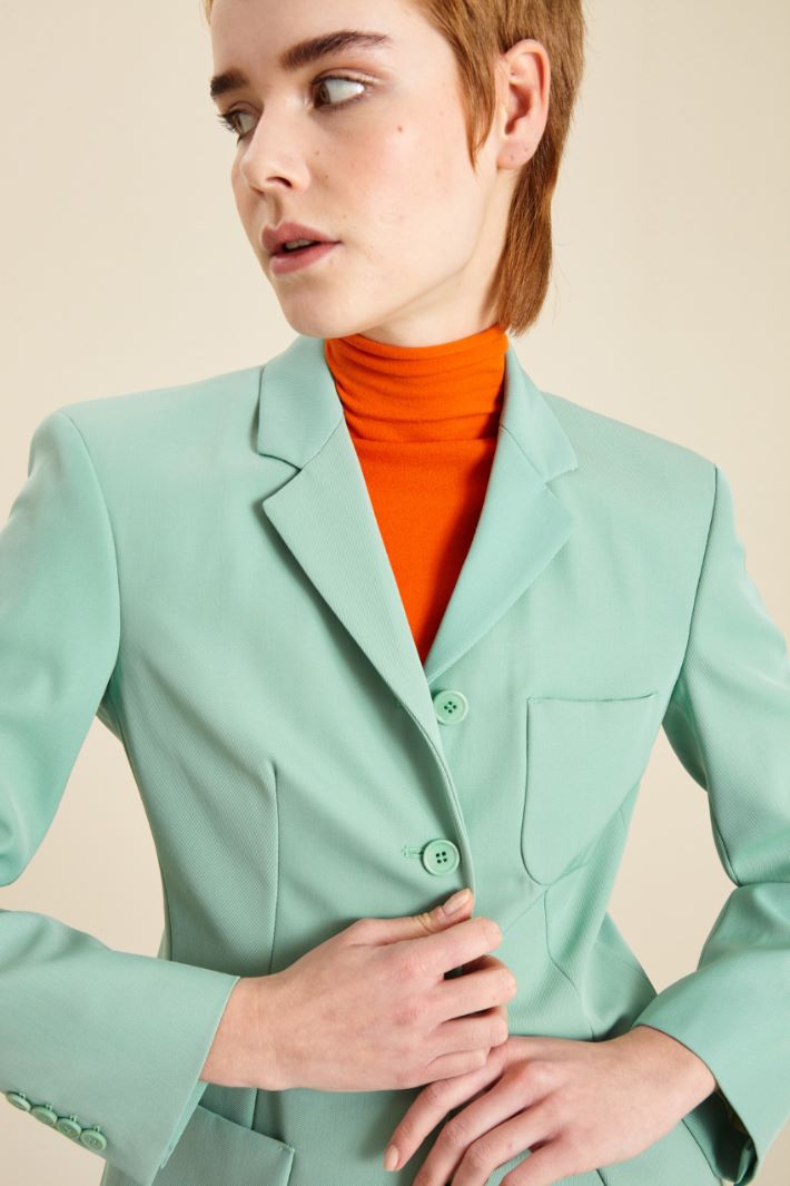 Blazer in gabardina di lana Fashion Market - 3
