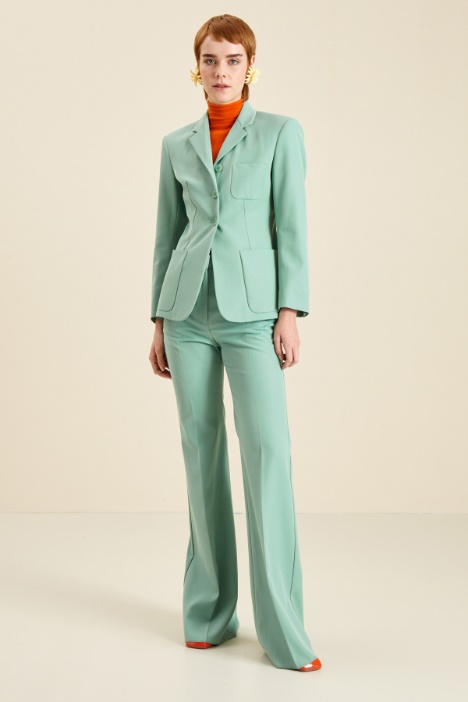 Blazer in gabardina di lana Fashion Market