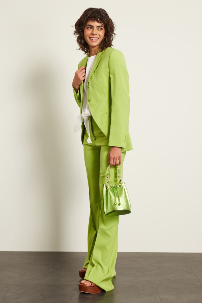 Giacca in viscosa stretch - VERDE ACIDO - Fashion Market