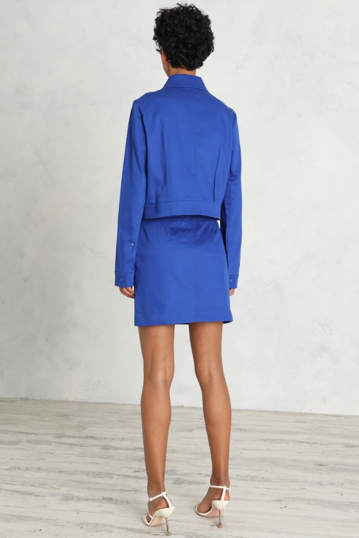 Giacca boxy in gabardine - BLUETTE - Fashion Market - 4