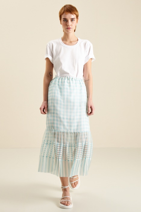 Gonna midi con balza Fashion Market