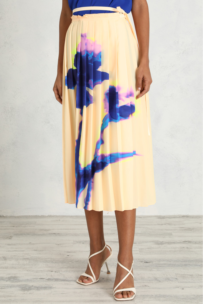 Gonna plissé in crêpe Fashion Market - 5