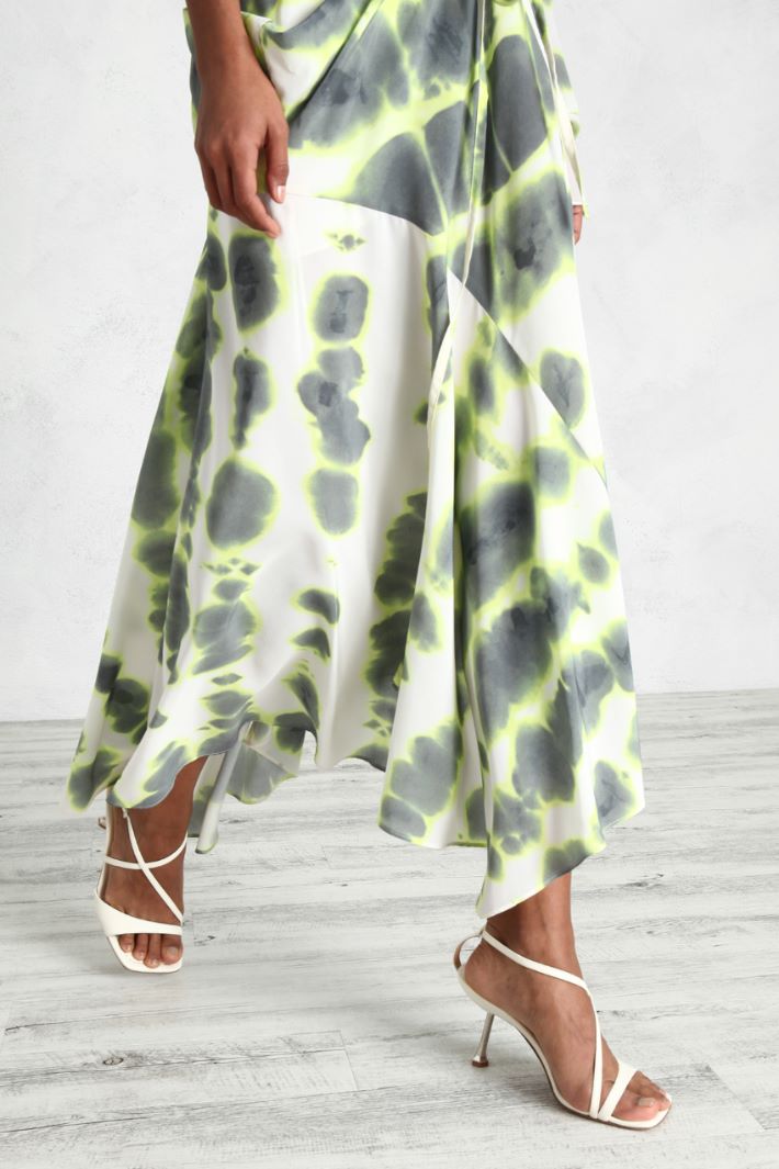 Gonna fluida in crêpe Fashion Market - 3