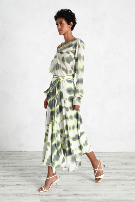 Gonna fluida in crêpe Fashion Market