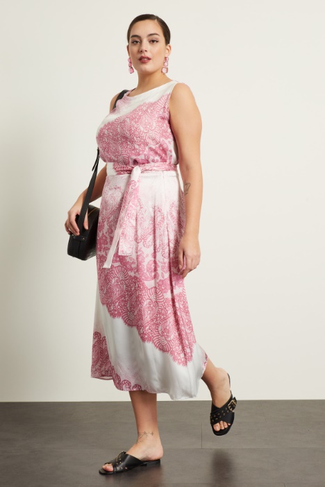 Gonna in raso stampato Fashion Market