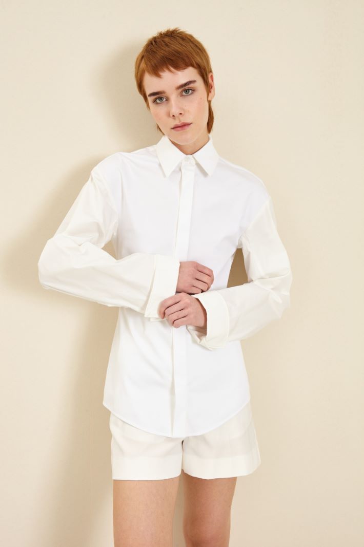 Camicia con maniche over - BIANCO - Fashion Market - 2
