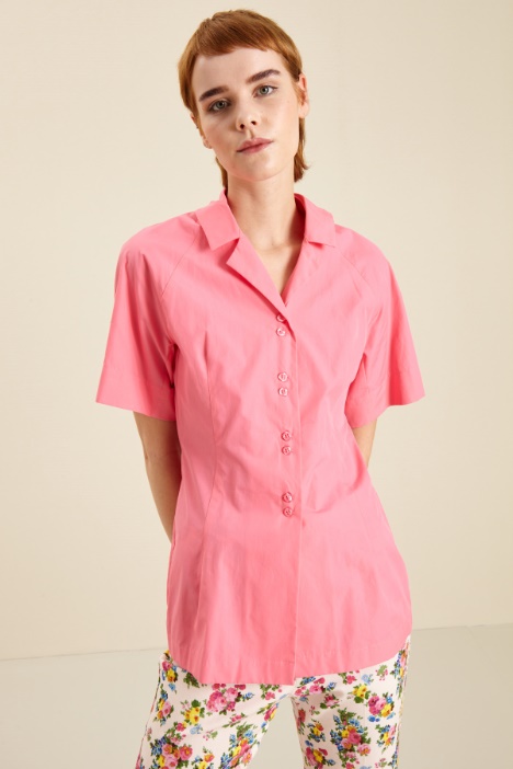 Camicia sfiancata in popeline - Fashion Market
