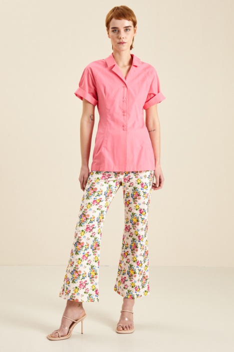 Camicia sfiancata in popeline Fashion Market