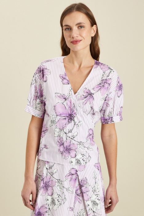 Casacca in cotone stampato - Fashion Market