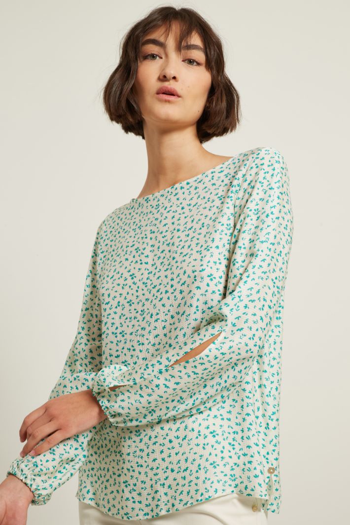 Blusa in raso martellato Fashion Market - 3