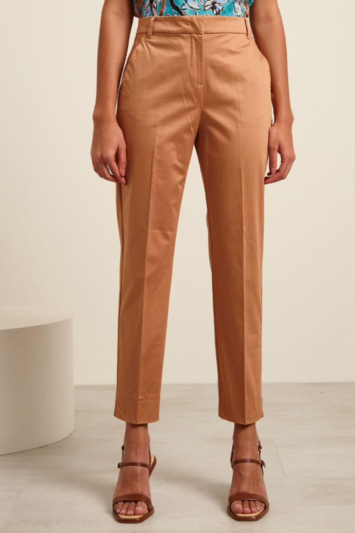 Pantaloni con spacchetti - BRONZO - Fashion Market - 2