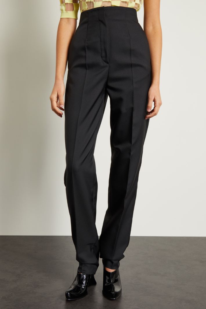 Pantaloni carrot in tricotina Fashion Market - 2