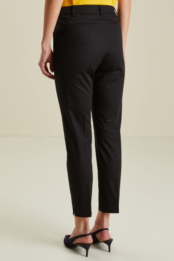 Pantaloni in cotone - NERO - Fashion Market - 4