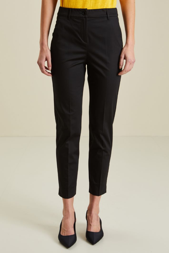 Pantaloni in cotone - NERO - Fashion Market - 2