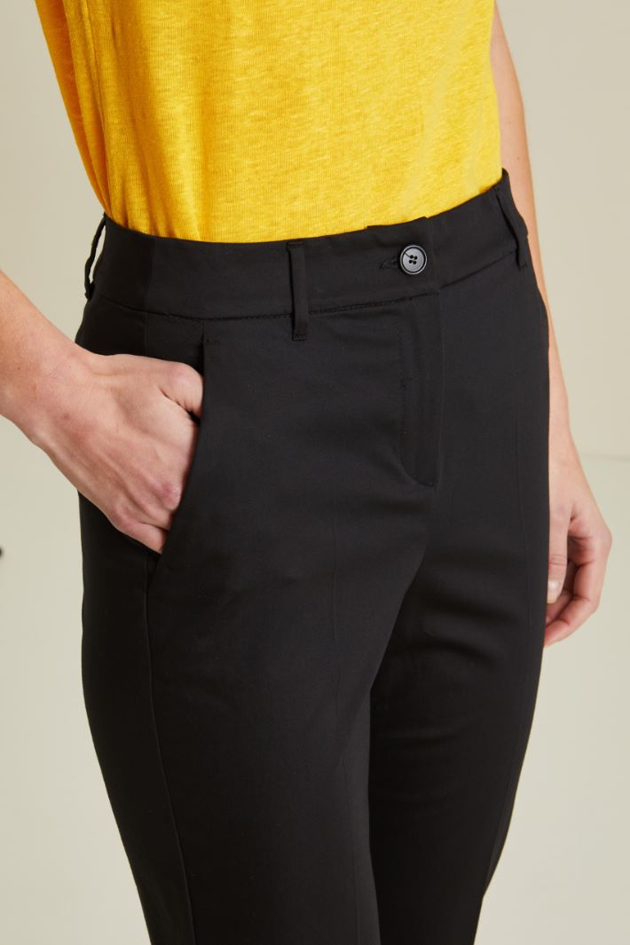 Pantaloni in cotone - NERO - Fashion Market - 3