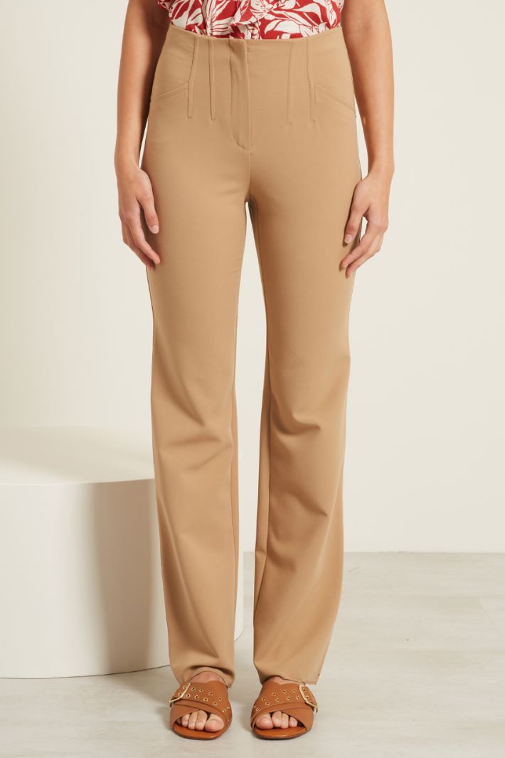 Pantaloni a vita alta Fashion Market - 2