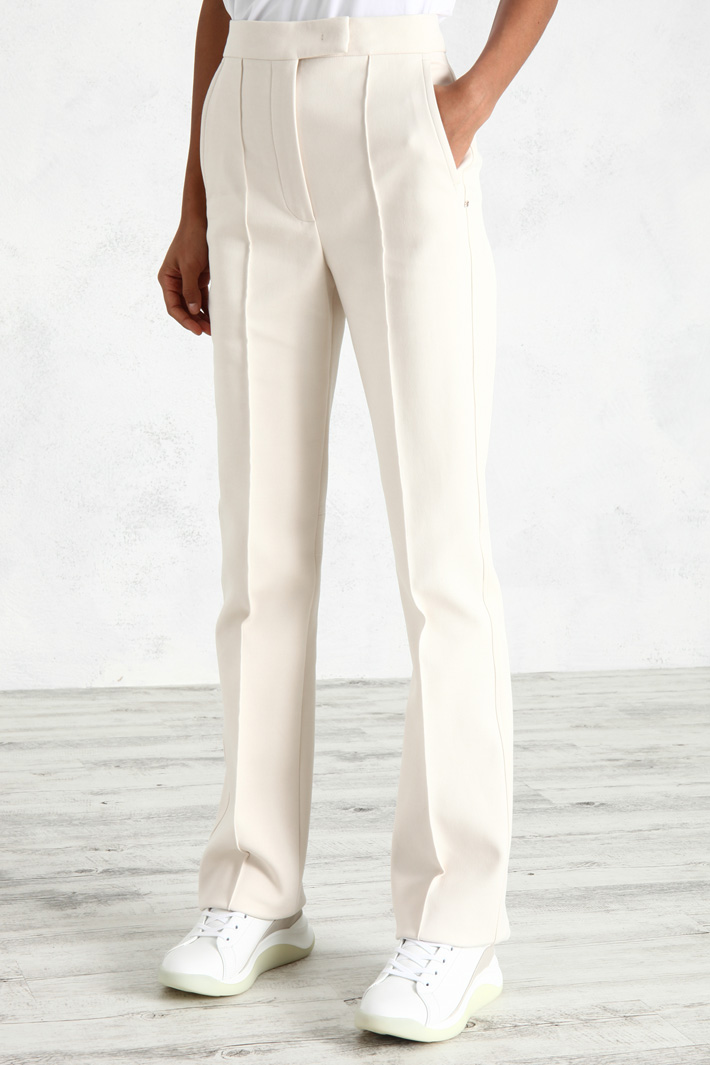 Pantalone leggermente flare - SABBIA - Fashion Market - 5