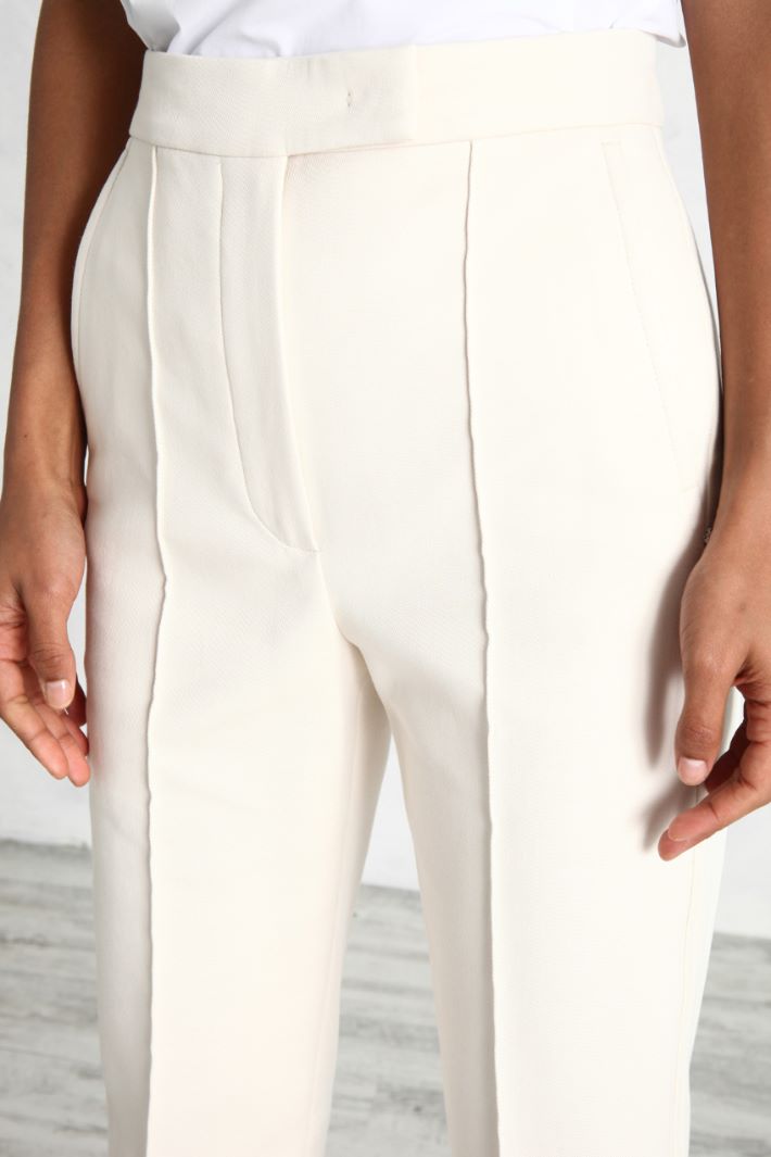 Pantalone leggermente flare - SABBIA - Fashion Market - 3