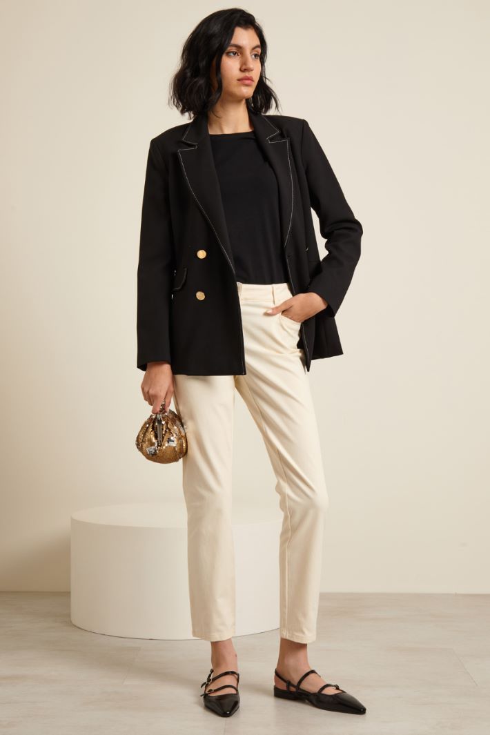 Pantaloni skinny in cotone Fashion Market