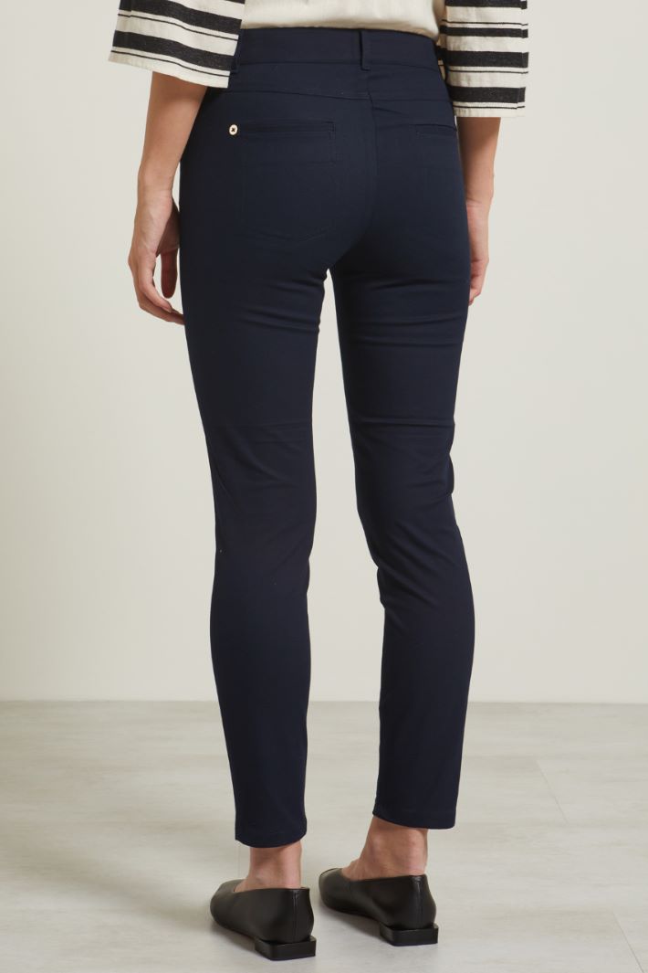 Pantaloni skinny in cotone Fashion Market - 4