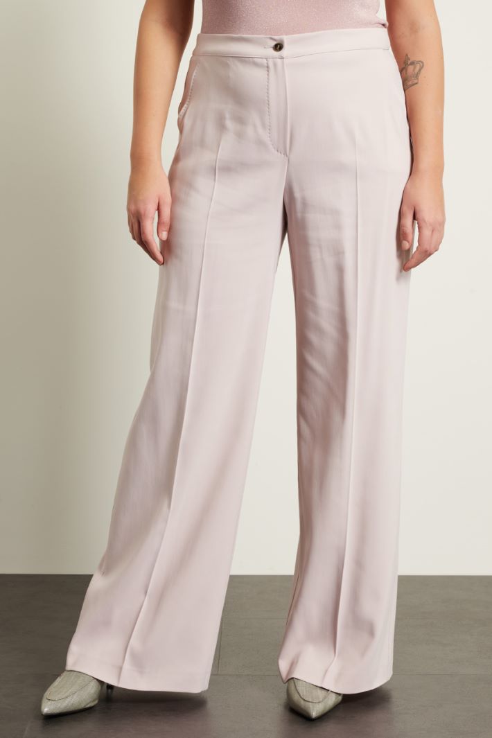 Pantaloni a palazzo in cotone - CIPRIA - Fashion Market - 2