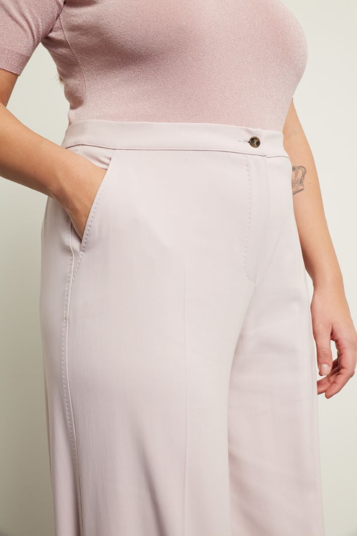 Pantaloni a palazzo in cotone - CIPRIA - Fashion Market - 3