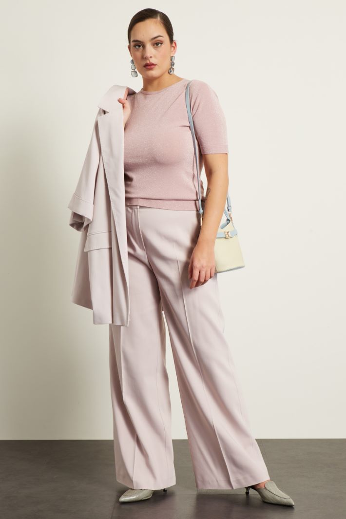 Pantaloni a palazzo in cotone - CIPRIA - Fashion Market