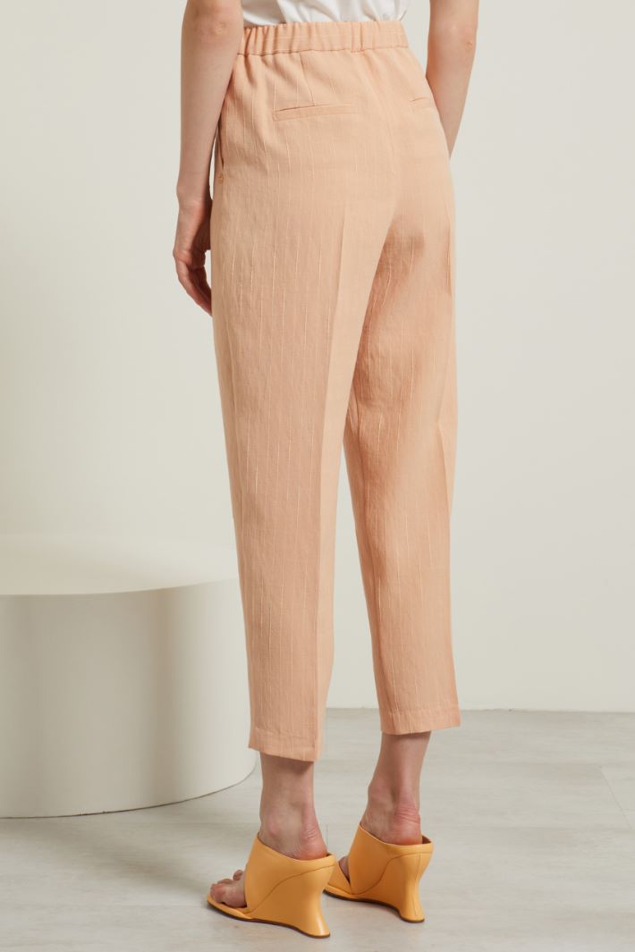 Pantaloni carrot gessati Fashion Market - 4