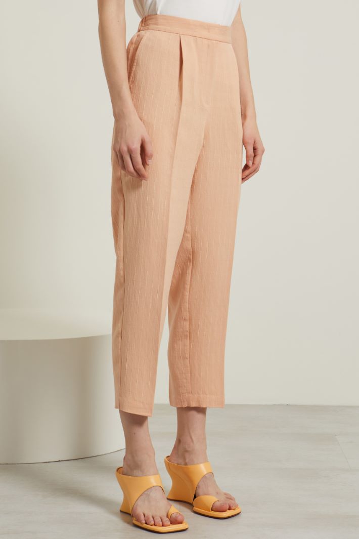 Pantaloni carrot gessati Fashion Market - 2