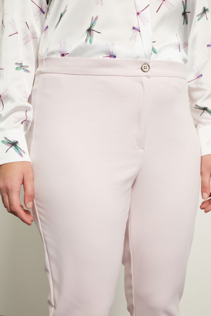 Pantaloni slim in cotone  - CIPRIA - Fashion Market - 3