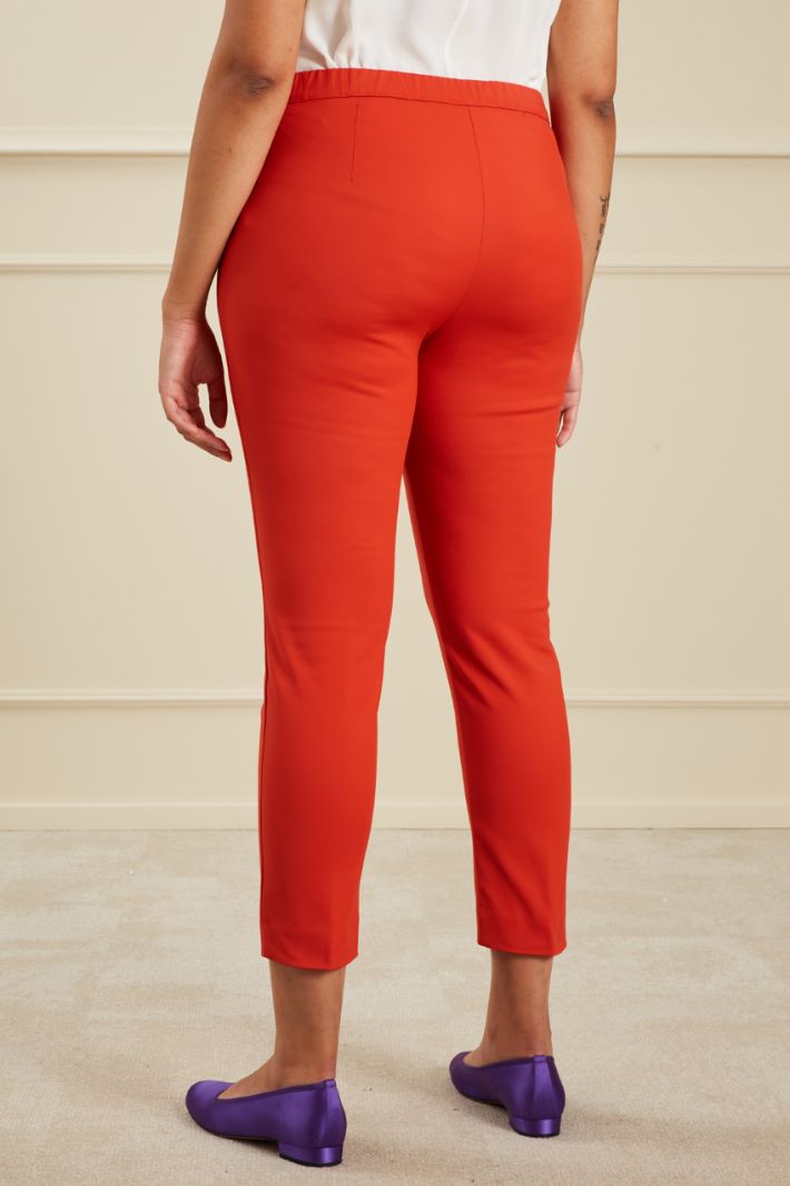 Pantaloni slim in cotone Fashion Market - 4