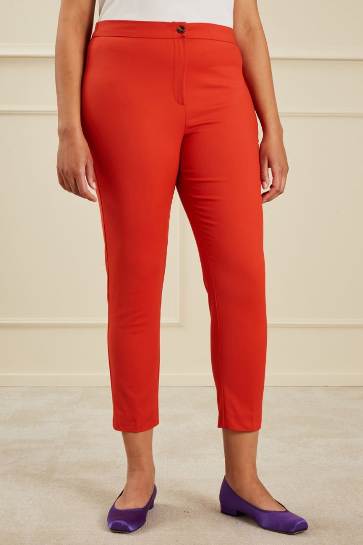 Pantaloni slim in cotone Fashion Market - 2