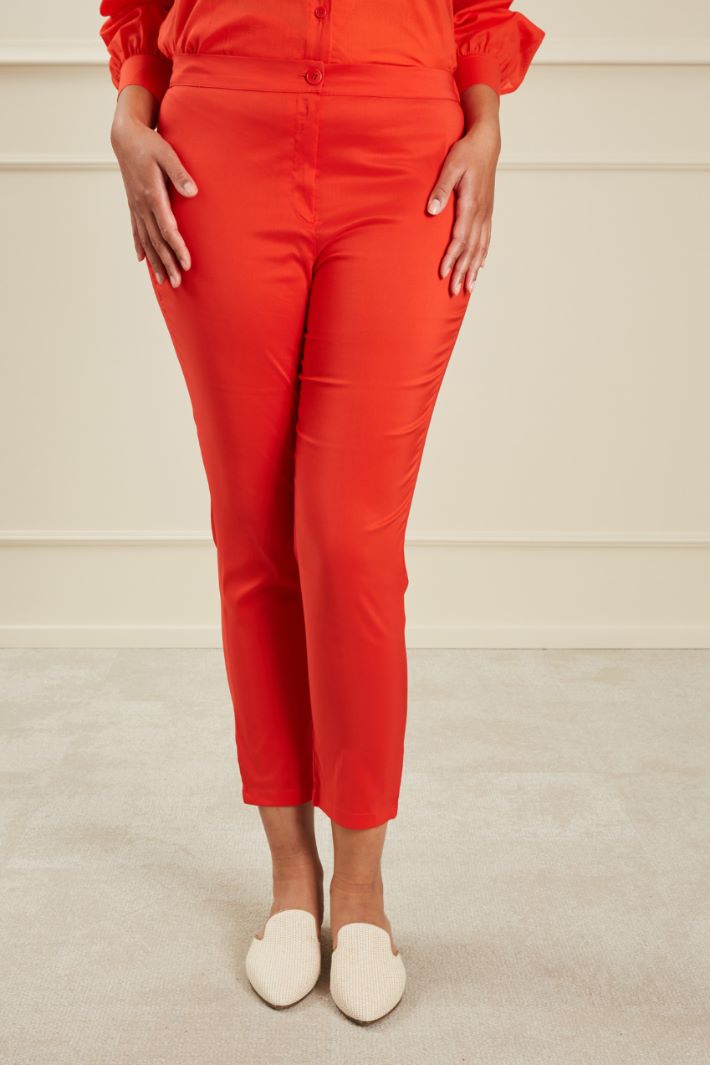Pantaloni in popeline Fashion Market - 2