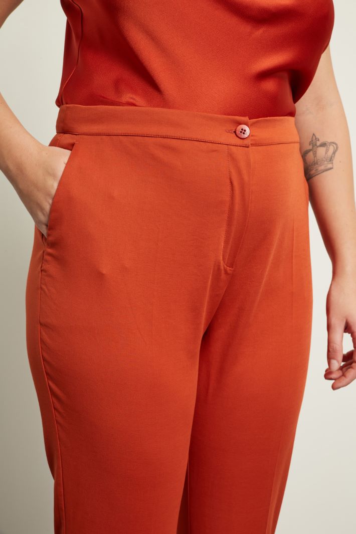 Pantaloni dritti in cotone Fashion Market - 3