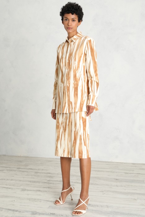 Camicia in drill stampato Fashion Market