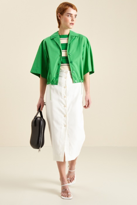 Giacca corta in popeline Fashion Market