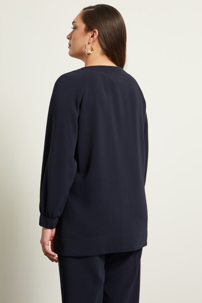 Casacca con zip - BLU NOTTE - Fashion Market - 4