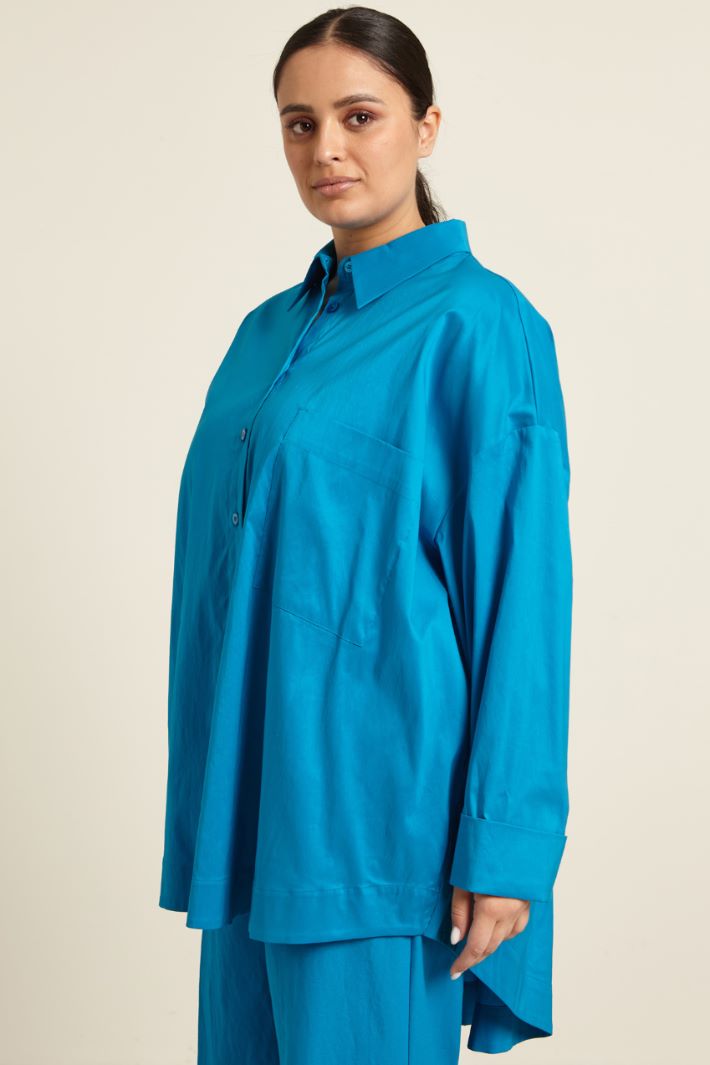 Camicia in raso di cotone Fashion Market - 2