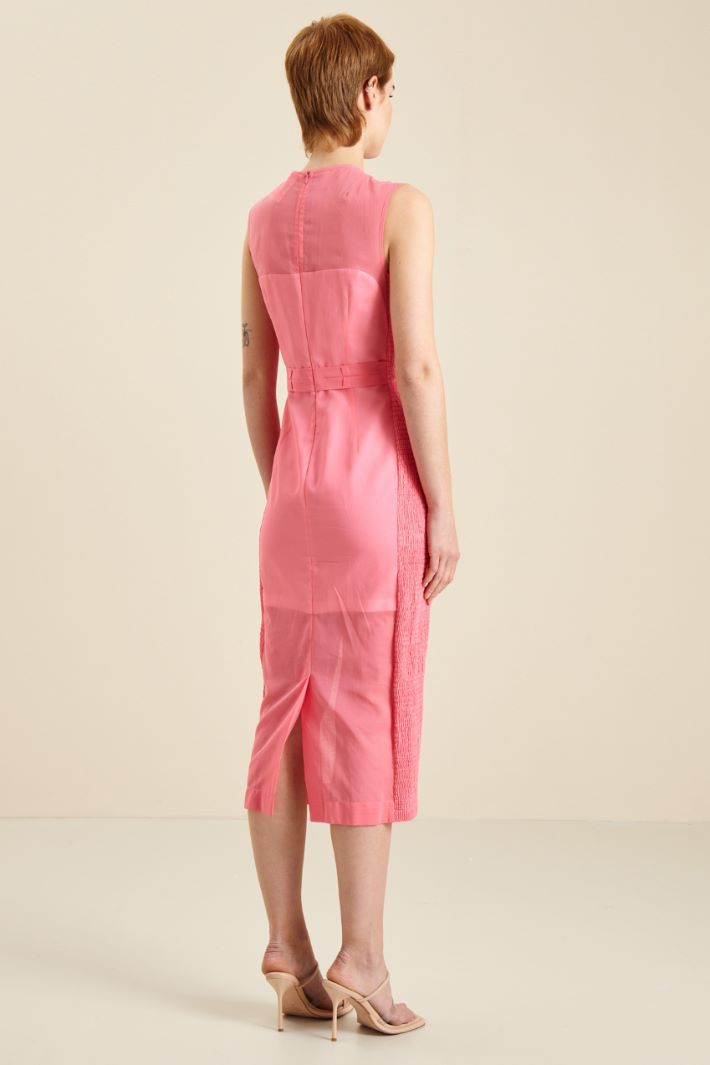 Tubino in organza di cotone - ROSA - Fashion Market - 4