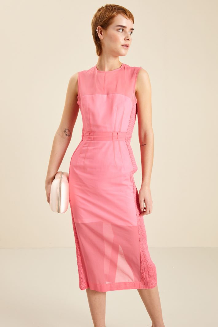 Tubino in organza di cotone - ROSA - Fashion Market - 2