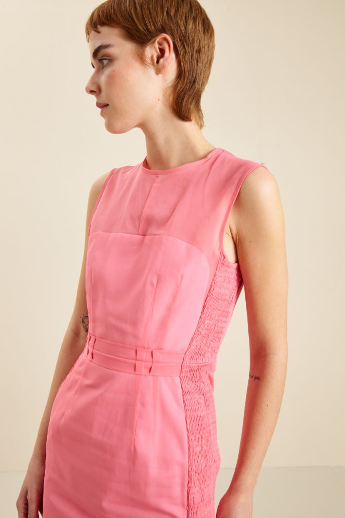 Tubino in organza di cotone - ROSA - Fashion Market - 3