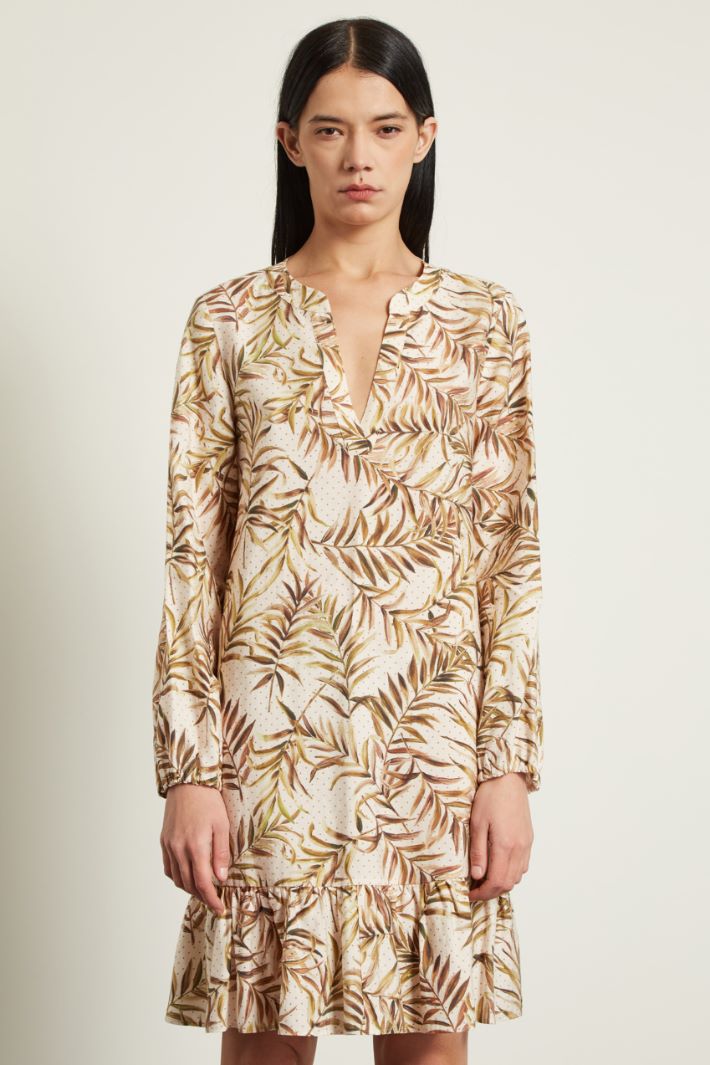 Abito a tunica - BEIGE VERDE MARRONE - Fashion Market - 2