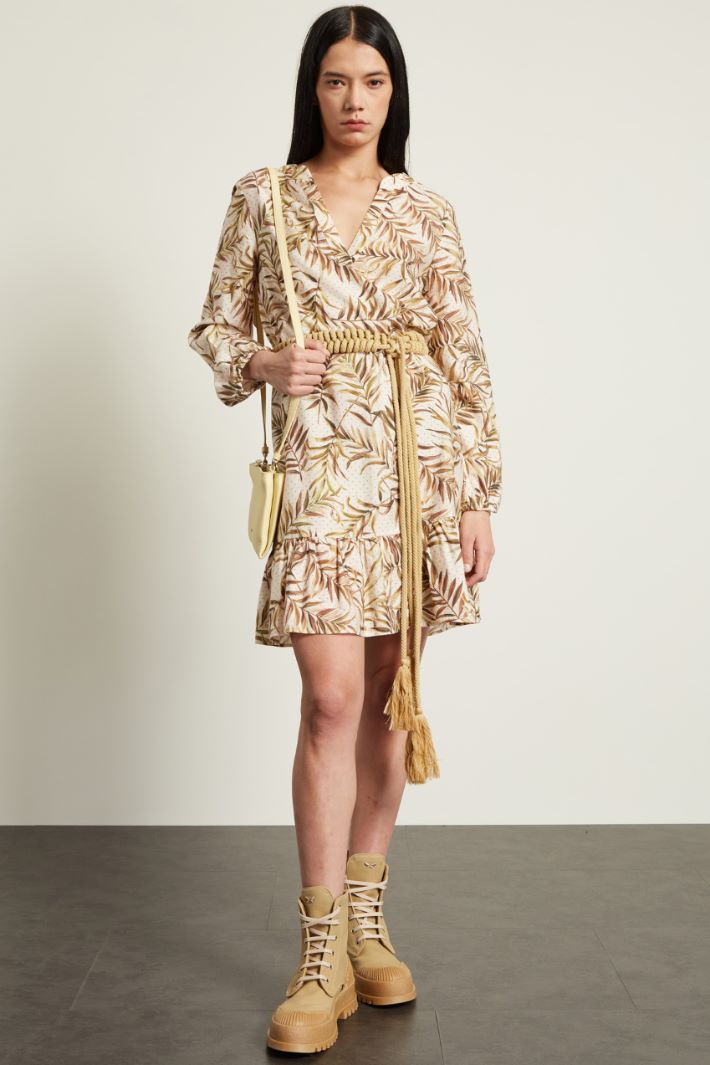 Abito a tunica - BEIGE VERDE MARRONE - Fashion Market