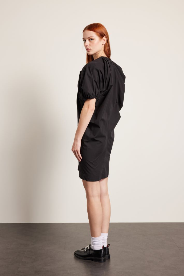 Vestito con maniche a palloncino - NERO - Fashion Market - 4
